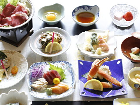 ホテル石庭のご夕食例