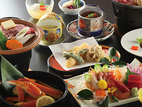 ホテル石庭のご夕食例